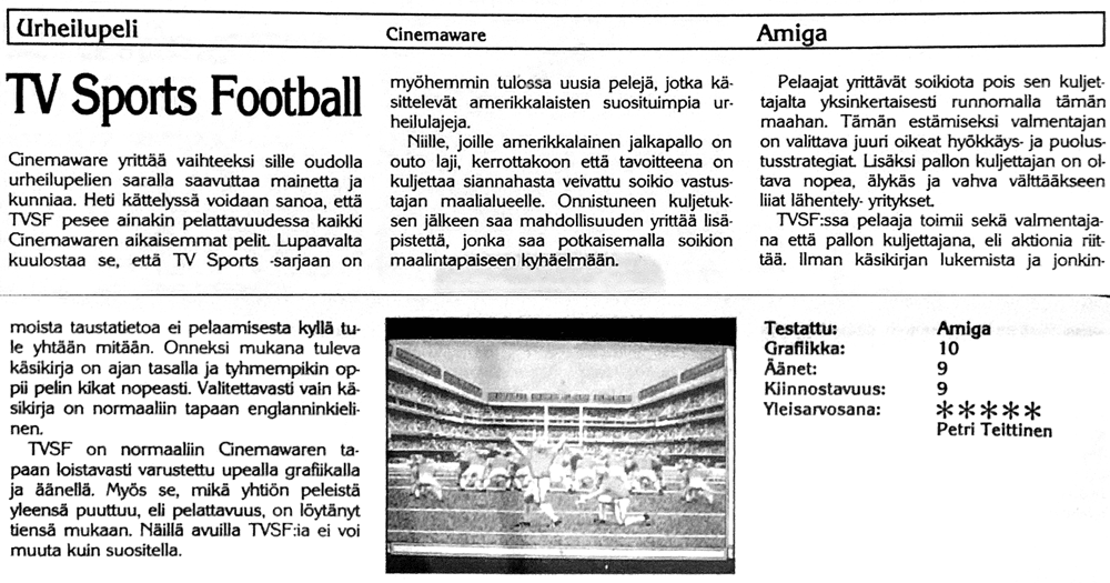 TV Sports Football